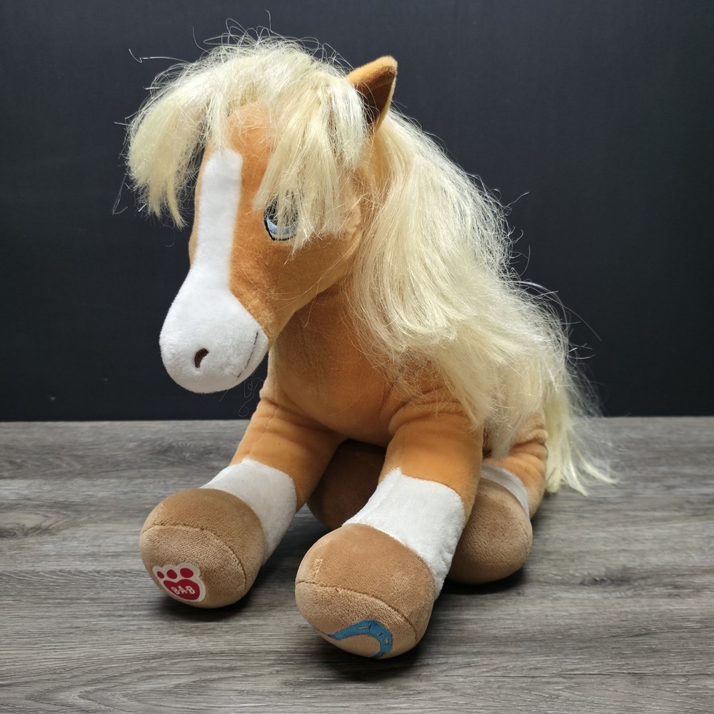 Build-A-Bear - Horses And Hearts Riding Club - Palomino Horse Plush Toy
